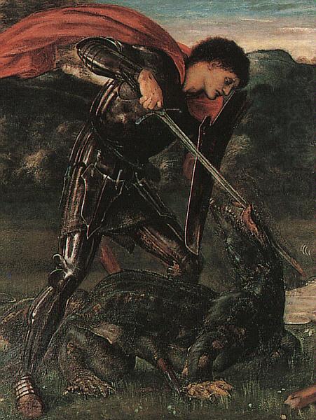 Burne-Jones, Sir Edward Coley St. George Kills the Dragon china oil painting image